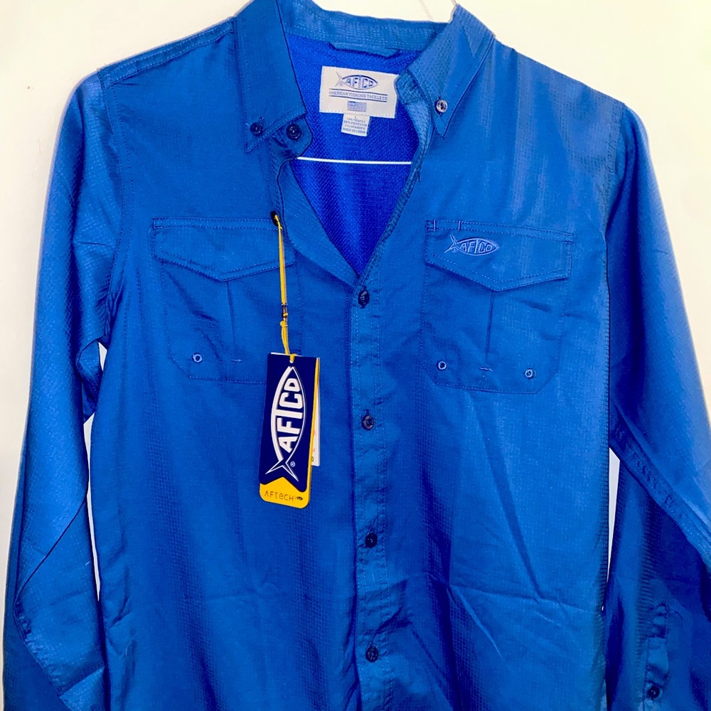 Aftco fishing shirt youth large